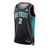 2025-26 DETROIT PISTONS CITY EDITION CADE CUNNINGHAM SWINGMAN JERSEY IN NAVY - FRONT VIEW