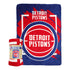 Detroit Pistons Dimensional Raschel Throw - Front View