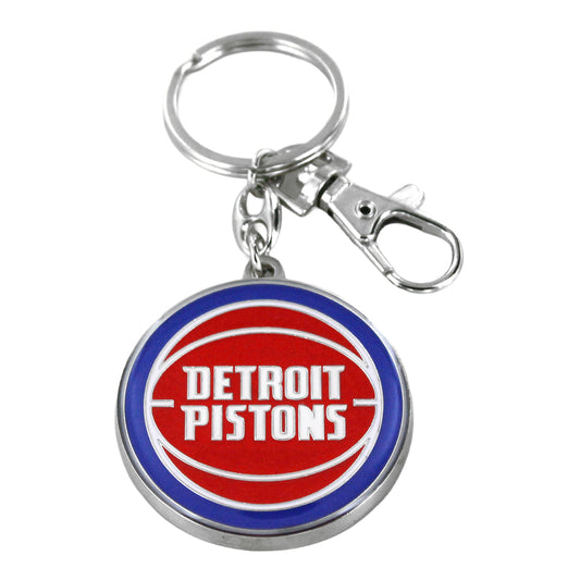 Detroit Pistons Aminco Heavyweight Logo Keychain - Front View