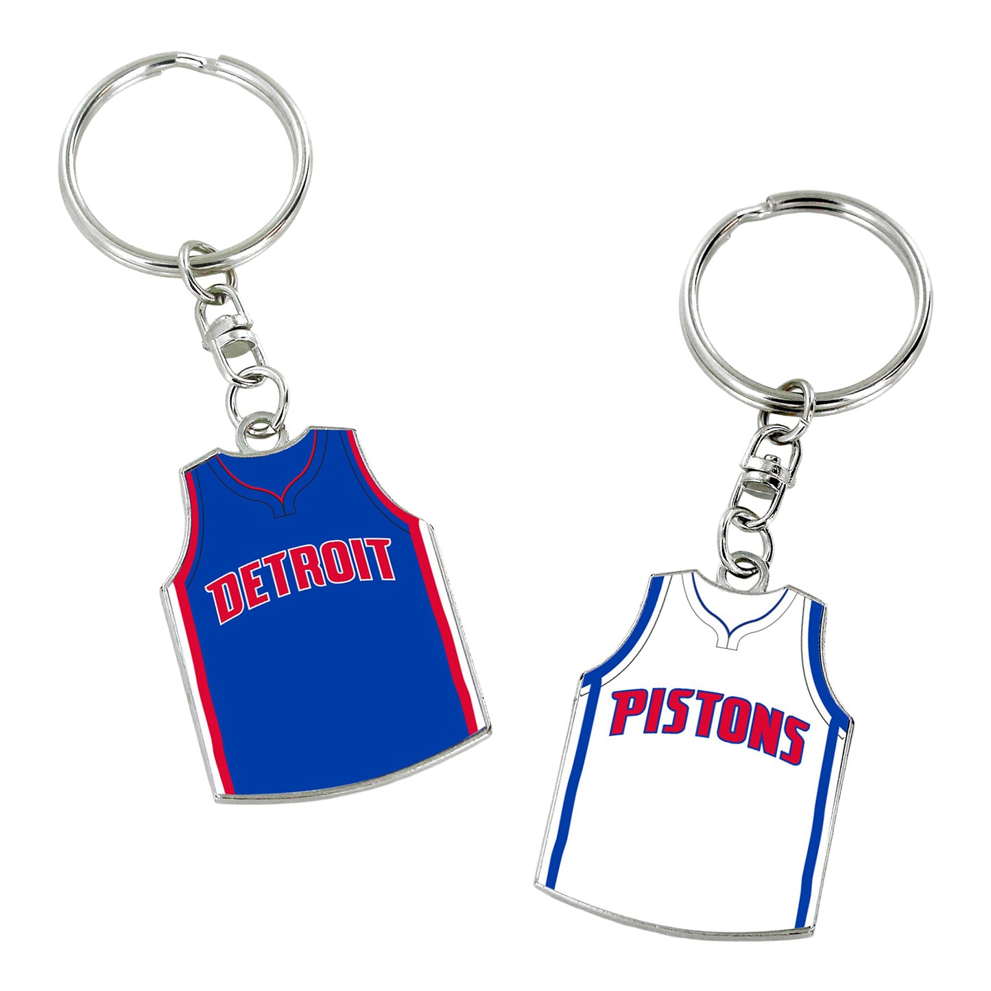 Detroit Pistons Aminco Reversible Jersey Keychain - Front View
