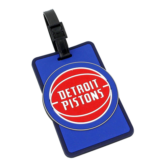 Detroit Pistons Aminco Soft Bag Tag - Front View