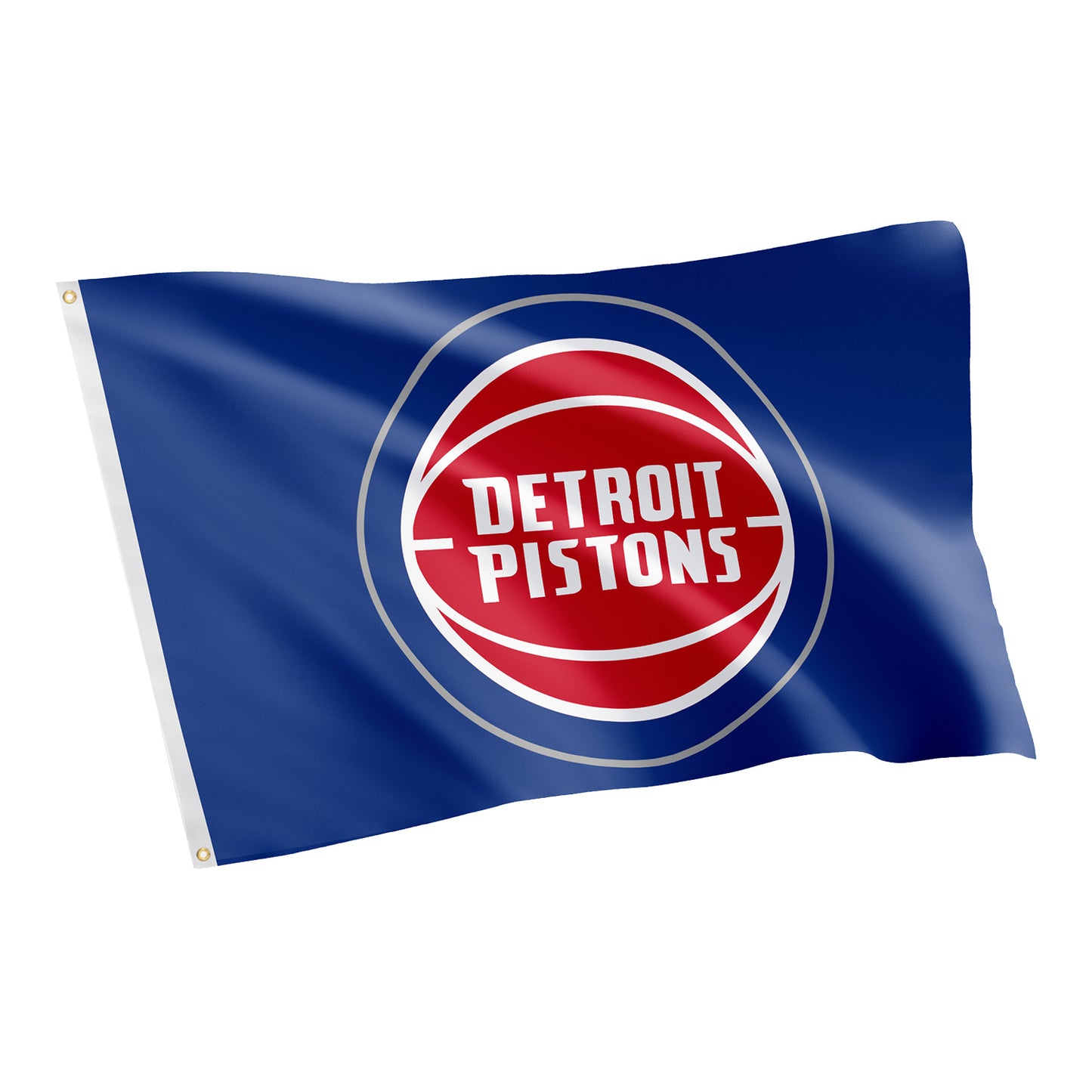 Detroit Pistons Desert Cactus 3'x5' Logo Flag in Blue - Front View