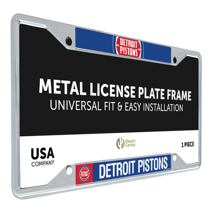 Detroit Pistons Desert Cactus License Plate Frame - Front Right View