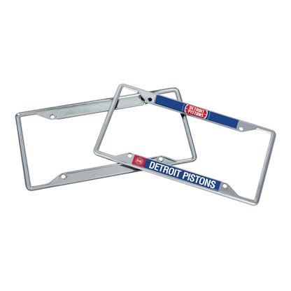 Detroit Pistons Desert Cactus License Plate Frame - Front and Back View