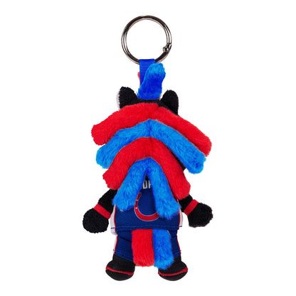 Detroit Pistons 4" Hooper Plush Keychain - Back View