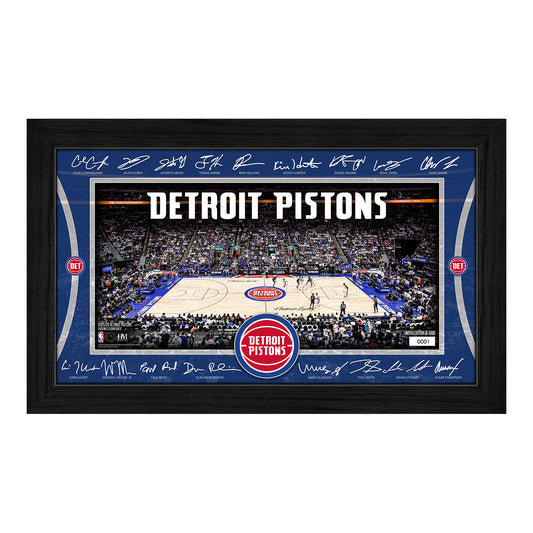 Detroit Pistons Highland Mint 2025-26 Signature Court - Front View
