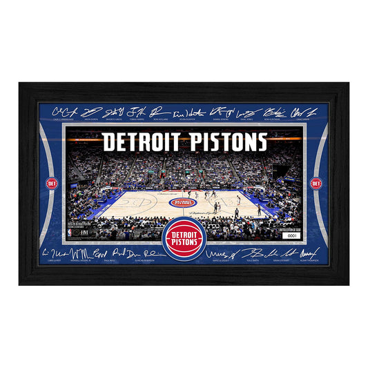 Detroit Pistons Highland Mint 2025-26 Signature Court - Front View