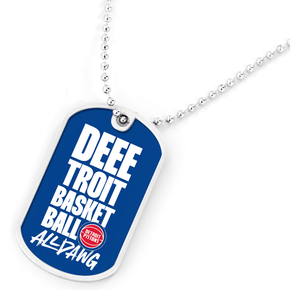 Detroit Pistons Playoffs '26 All Dawg Dog Tag - Front View