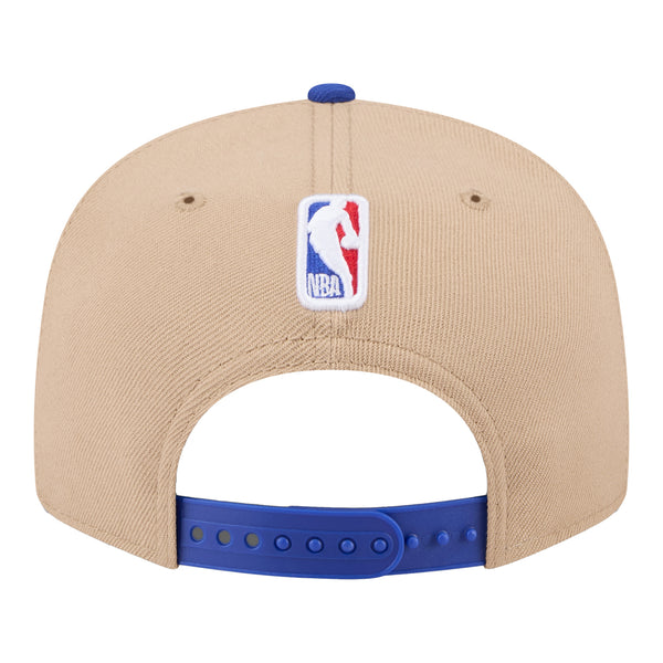 Youth Detroit Pistons New Era 2024 NBA Draft Snapback In Tan - Back View