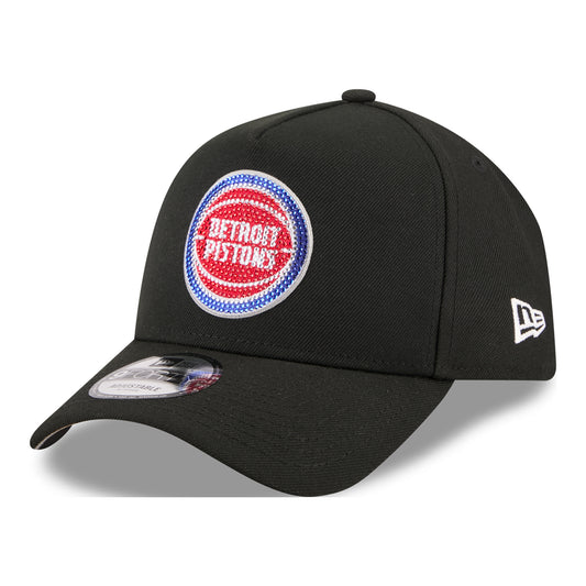 Youth Detroit Pistons New Era 2026 NBA Draft 940AF Snapback in Black - Front Left View