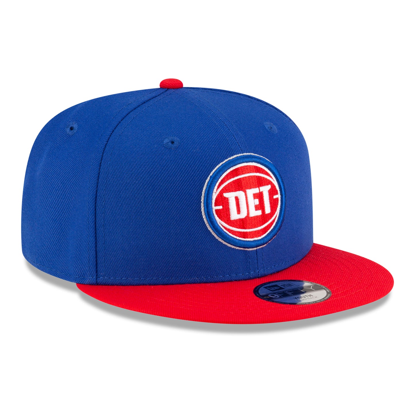 Youth Detroit Pistons New Era DET 950 Snapback in Blue - Front Right View
