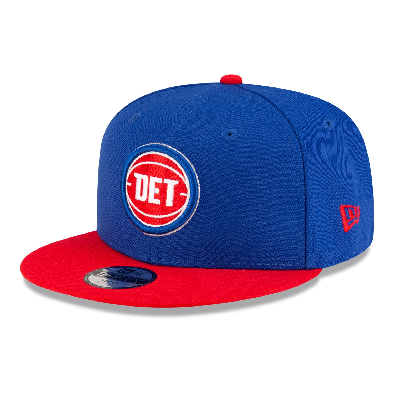 Youth Detroit Pistons New Era DET 950 Snapback in Blue - Front Left View