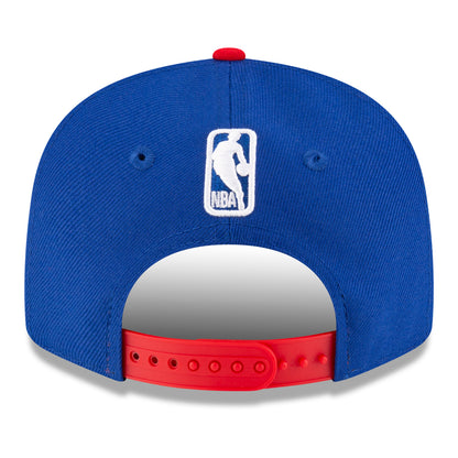 Youth Detroit Pistons New Era DET 950 Snapback in Blue - Back View