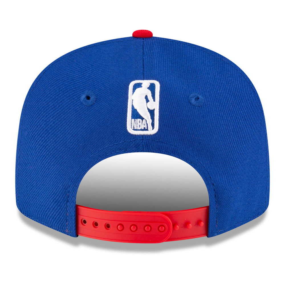 Youth Detroit Pistons New Era DET 950 Snapback in Blue - Back View