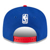 Youth Detroit Pistons New Era DET 950 Snapback in Blue - Back View