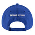 Youth Detroit Pistons New Era Core 940 Adjustable Hat in Blue - Back View