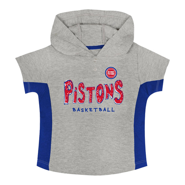 Infant Detroit Pistons Outerstuff Double Dribble 3-Piece Set Sweatshirt Front View