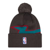 Youth 2025-26 City Edition Detroit Pistons New Era Knit in Black - Side View 