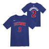 Kids Detroit Pistons Nike Cade Cunningham Icon Name & Number T-Shirt