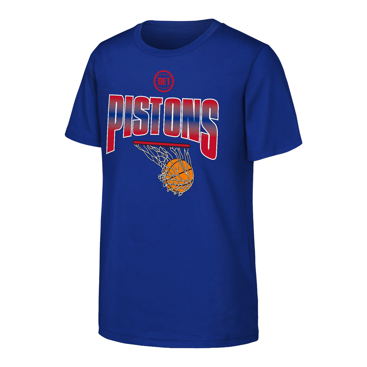 Youth Detroit Pistons Outerstuff Replay T-Shirt in Blue - Front View