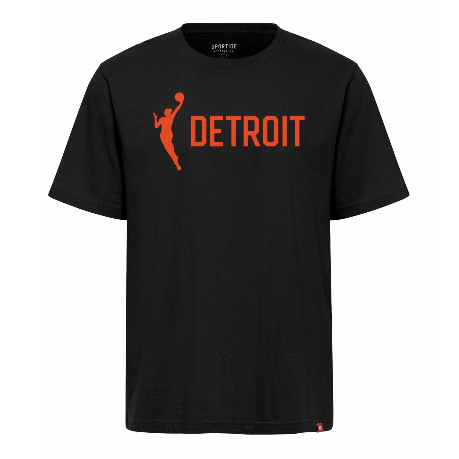 DETROIT x WNBA Expansion T-Shirt in Black - Front View