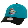 Mitchell & Ness Detroit Pistons Teal Retro Logo Adjustable Hat - Back View