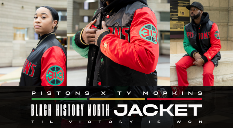 Pistons x Ty Mopkins Black History Month Jacket