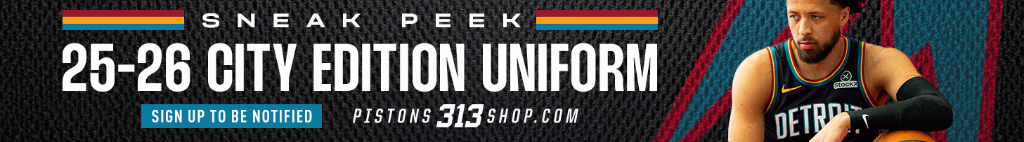 sign up to be notifired for 25-26 city edition uniform | sneak peek | pistons313shop.com