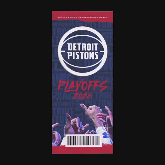 Detroit Pistons Playoffs '26 Collectible Ticket - Sleeve