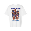 Youth Detroit Pistons Playoff '25 Roster Caricature T-Shirt
