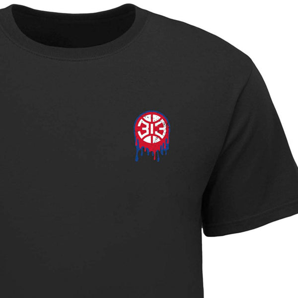 SAY Detroit Drip 313 T-Shirt front zoomed logo