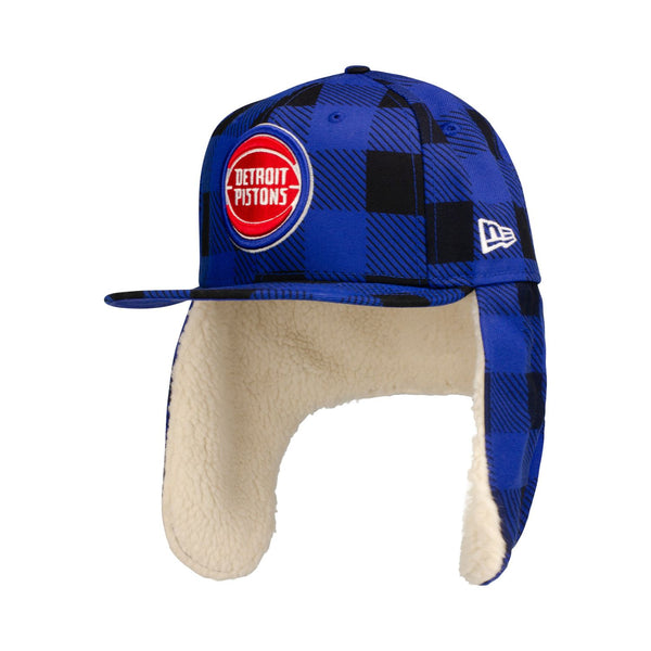 New Era Pistons Plaid Dog Ear 59FIFTY Fitted Hat Left