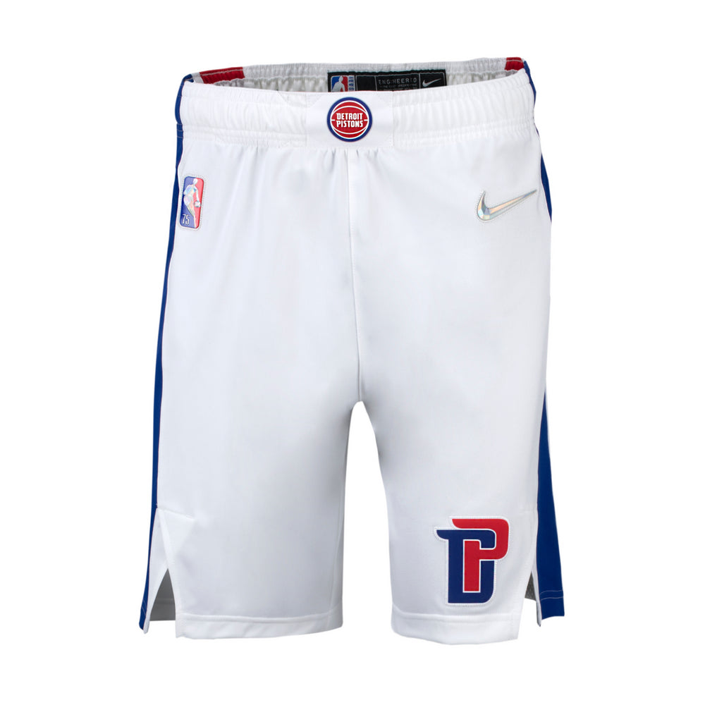Men's Mitchell & Ness Teal/Red Detroit Pistons Jumbotron 3.0 Shorts Size: Medium