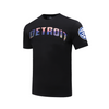 Pistons Pro Standard City Scape T-Shirt in Black - Angled Left Side  View