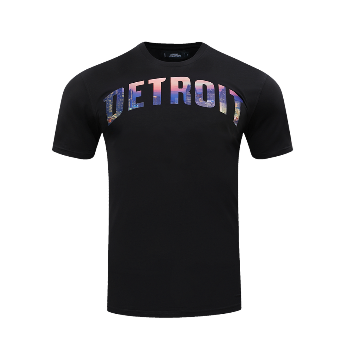 Pistons Pro Standard City Scape T-Shirt in Black - Front View