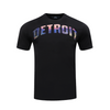 Pistons Pro Standard City Scape T-Shirt in Black - Front View