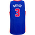 Ben Wallace Mitchell & Ness Royal 2003-4 Hardwood Classics Throwback Swingman Jersey in Blue - Back View
