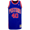 Bill Laimbeer Mitchell & Ness Throwback Jersey in Blue - Front View