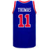 Isiah Thomas Mitchell & Ness Throwback Jersey in Blue - Back View