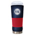 Detroit Pistons Stainless Steel 24 oz Tumbler in Navy and Red - Front View