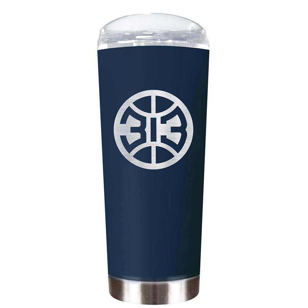 Detroit Pistons 18oz Roadie 313 Tumbler in Navy - Front View