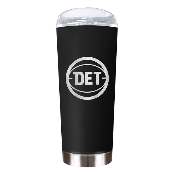 Detroit Pistons 18oz Roadie DET Tumbler in Black - Front View