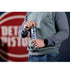 Pistons Drip 12 Pack in Blue - Bottle in model's hand