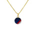 Pistons Motor City Jersey Amy Necklace in Gold - Front View