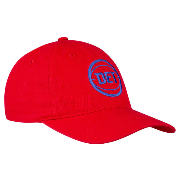 Detroit Pistons DET Unstructured Hat in Red - Right View