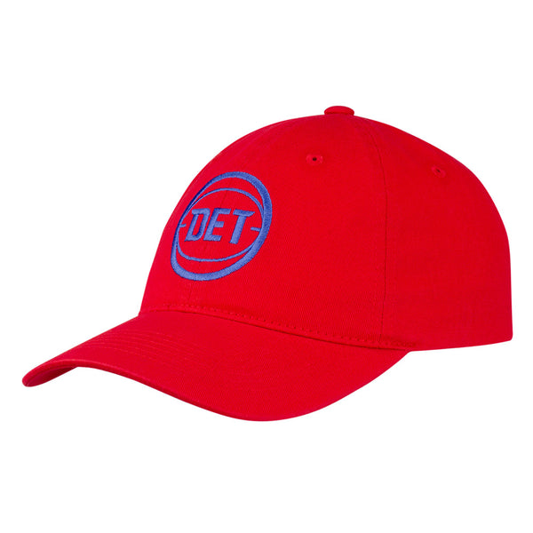 Detroit Pistons DET Unstructured Hat in Red - Left View