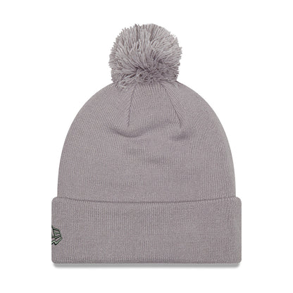 Detroit Pistons Ladies New Era DET Gray Knit - Back View