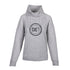 Ladies Levelwear Pistons Pullover Quilted DET Sweatshirt in Gray - Front View