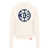 Ladies Sportiqe Pistons 313 Hooded Sweatshirt in Cream - Front View