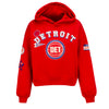 Ladies Detroit Pistons WEAR By Erin Andrews Team Spirit Pullover Hooded Sweatshirt
